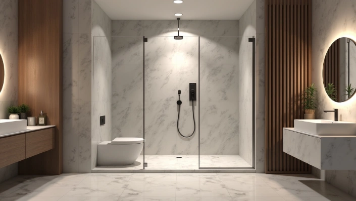 دوش توکار چیست و چرا انتخابی هوشمندانه برای حمام شماست؟ ( یک دوش توکار با ظاهر کلاسیک و زیبا )